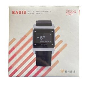 Basis Health Tracker Watch B1 Carbon Steel black water/resistant Bluetooth